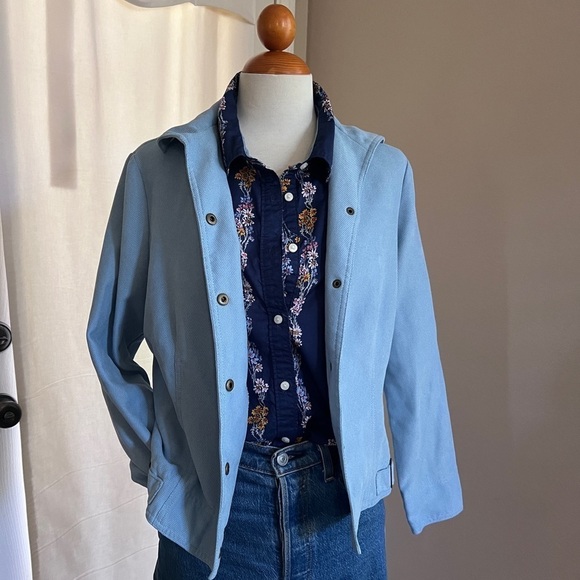 Vintage Requirements Blue Utility Jacket with Relaxed Fit - Picture 4 of 8